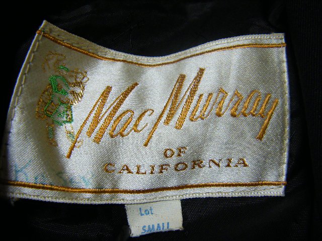 1950s【MacMurray(マクマリー)】レーヨンギャバジン刺繍ウエスタン 