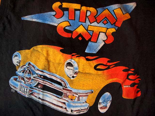 1980s【SCREEN STARS青タグ】?ストレイキャッツ?83年ROCK THIS TOWN