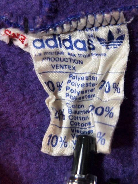 1980s【CLUB ADIDAS】ジャージパーカー VENTEXフランス製 - 古着