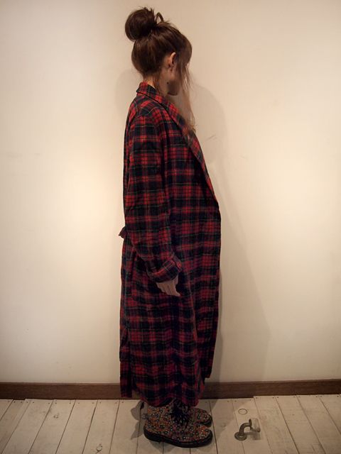 PENDLETON ペンドルトン ウールチェックガウンレッド 60s 70s