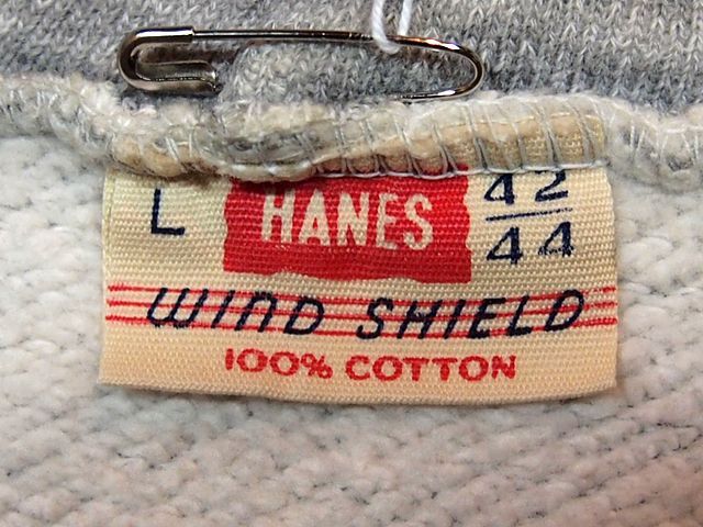 1960s【HANES】WIND SHIELDスウェットパーカー
