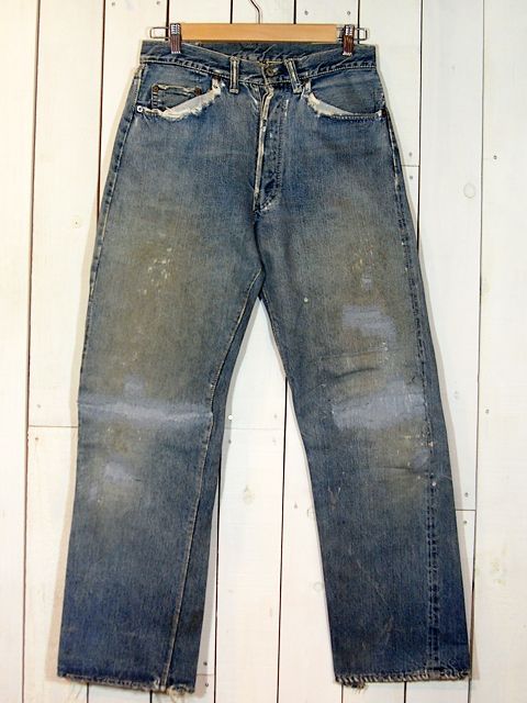 1940s【LEVI'S】501XX革パッチ 片面タブ - 古着屋HamburgCafe