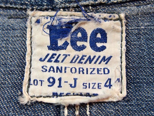 1950s【Lee】91-JロングLデニムカバーオール