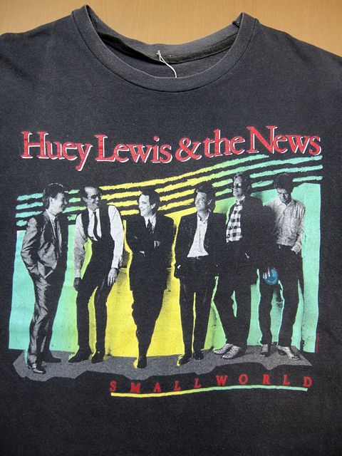 1980s【Huey Lewis & The News】バンドTシャツ - 古着屋HamburgCafe