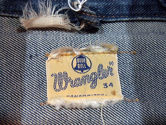 1960s【Wrangler】縦ベル111MJデニムジャケット Size34 - 古着屋 