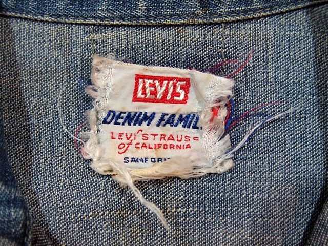 1950s【LEVI'S】DENIM FAMILYデニムランチジャケット - 古着屋
