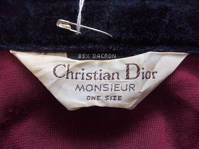 70s Christian Dior ガウン　ローブ　ブラウン　ONE SIZE