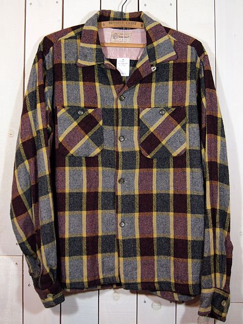 1950's  TOWN CRAFT WOOL  SHIRT