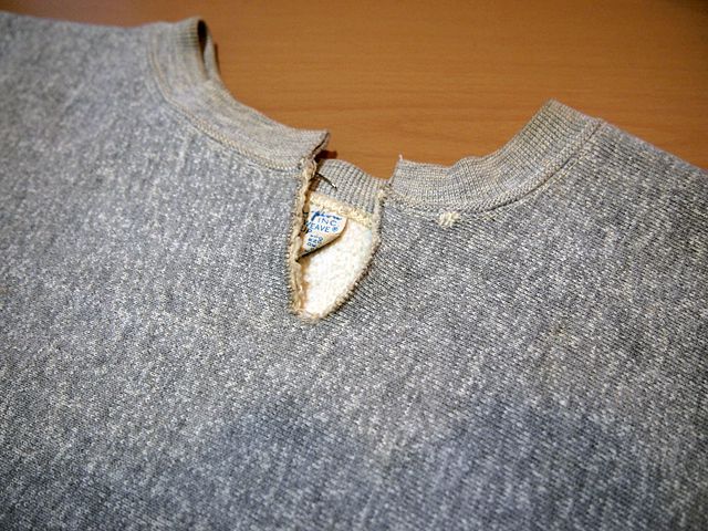1970s【Champion】単色タグ リバースウィーブスウェット　カットオフ