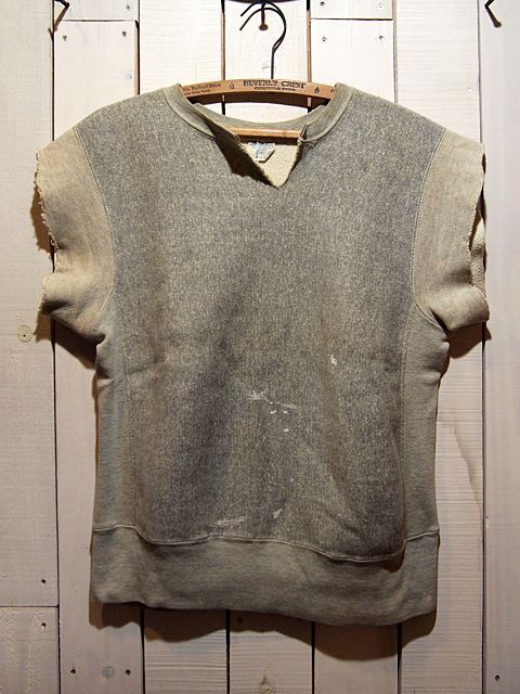 1970s【Champion】単色タグ リバースウィーブスウェット　カットオフ
