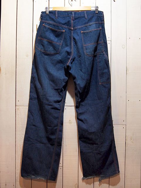 1960s【BLUE BELL】デニムペインターパンツ w33 - 古着屋HamburgCafe