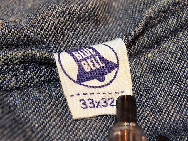 1960s【BLUE BELL】デニムペインターパンツ w33 - 古着屋HamburgCafe