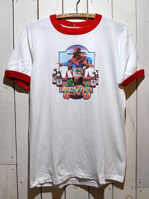 1980s BudweiserリンガーTシャツ