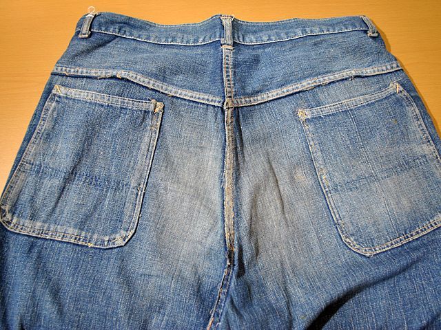 1950sデニムワークパンツ w33 - 古着屋HamburgCafe