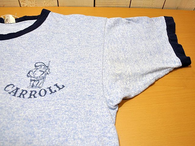1960s【Champion】ランタグ染込み杢リンガーTシャツ