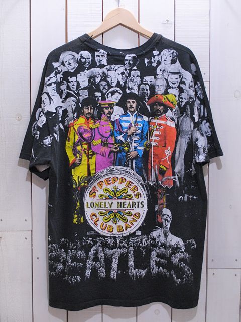 代引き不可 90s ビートルズ 総柄 Tシャツ XL veme.fi