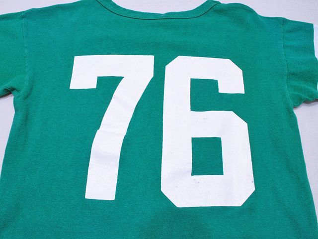 【国内在庫】 チャンピオンビンテージフットボールカレッジTシャツバータグXL70sナンバリング Tシャツ/カットソー(半袖/袖なし)