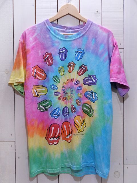 ローリングストーンズtシャツタイダイ\r\nバンドT　ライブT　バン\r\nタイダイ