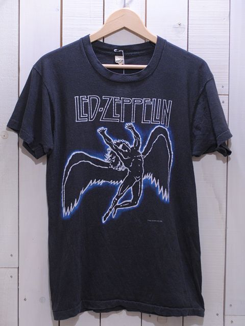 1980s LED ZEPPELINバンドTシャツ 表記L - 古着屋HamburgCafe