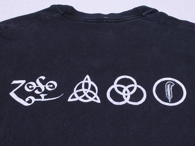 1980s LED ZEPPELINバンドTシャツ 表記L - 古着屋HamburgCafe
