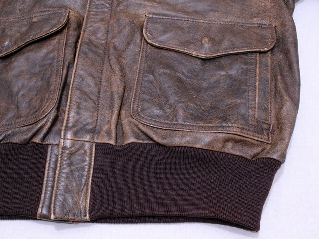 1980s【BANANA REPUBLIC】A-2レザージャケット 表記40 - 古着屋