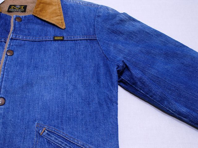 1970s【MAVERICK】デニムボアランチジャケット 実寸38 - 古着屋
