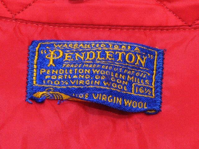 1960s【PENDLETON】ウールシャツ 表記16 1/2 - 古着屋HamburgCafe