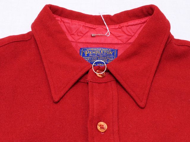 1960s【PENDLETON】ウールシャツ 表記16 1/2 - 古着屋HamburgCafe