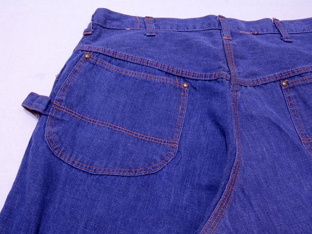 1960s【DEECEE】デニムペインターパンツ 実寸w32 - 古着屋
