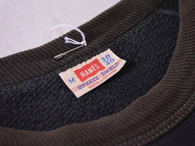 1960s【HANES】BREEZE SHIELD 半袖スウェット ブラック 表記M - 古着屋