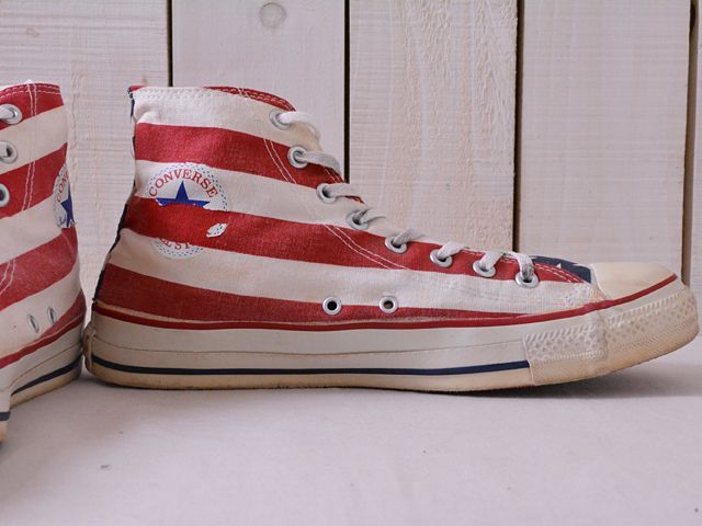 1990s US製【CONVERSE】ALL STAR Hi 星条旗 表記10 1/2 - 古着屋