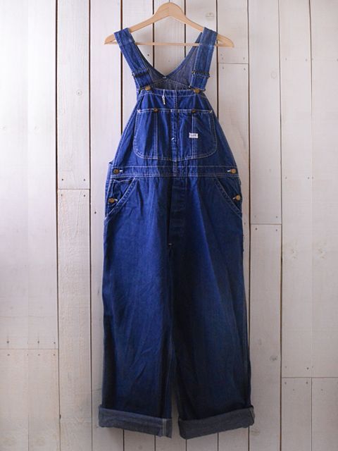 1960s-70s【Lee】JELT DENIMオーバーオール　実寸w36