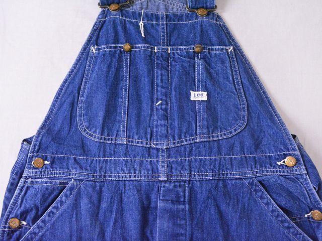 1960s-70s【Lee】JELT DENIMオーバーオール　実寸w36