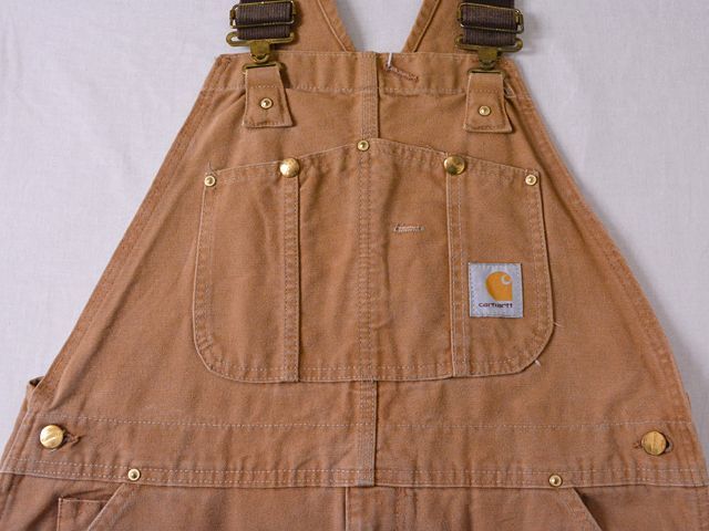 1990s【Carhartt】ダブルニーダックオーバーオール US製　表記w38