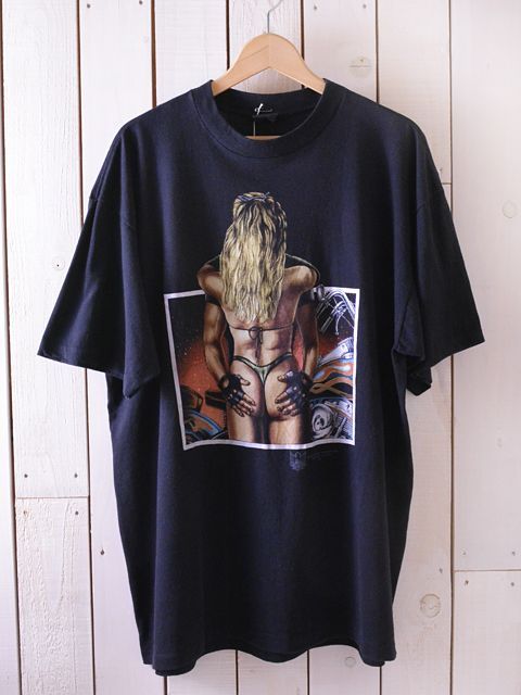 1990s【AMERICAN BIKER】エロプリントTシャツ　表記2XL