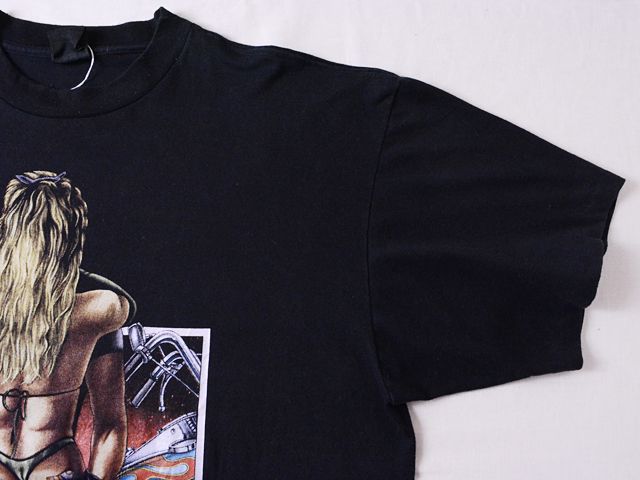 1990s【AMERICAN BIKER】エロプリントTシャツ 表記2XL - 古着屋HamburgCafe