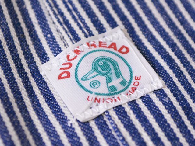 1960s〜【DUCK HEAD】エプロン付きダブルニーヒッコリーオーバーオール