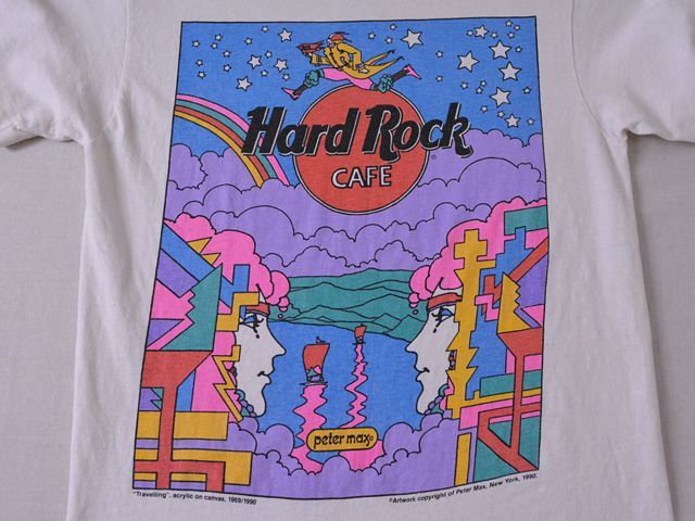 1990s Hard Rock Cafe×Peter Max Tシャツ　表記S