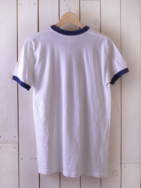 1970s ミッキーリンガーTシャツ 染み込みプリント 表記M - 古着 1970s ミッキーリンガーTシャツ 染み込みプリント 表記M - 古着