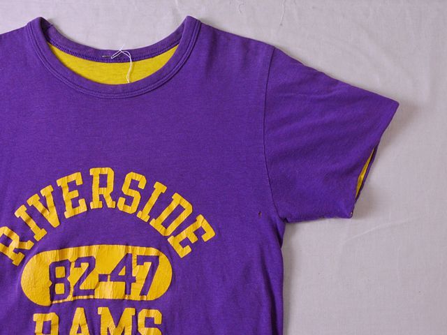 1980s【Champion】リバーシブルTシャツ RIVERSIDE RAMS 表記S - 古着屋