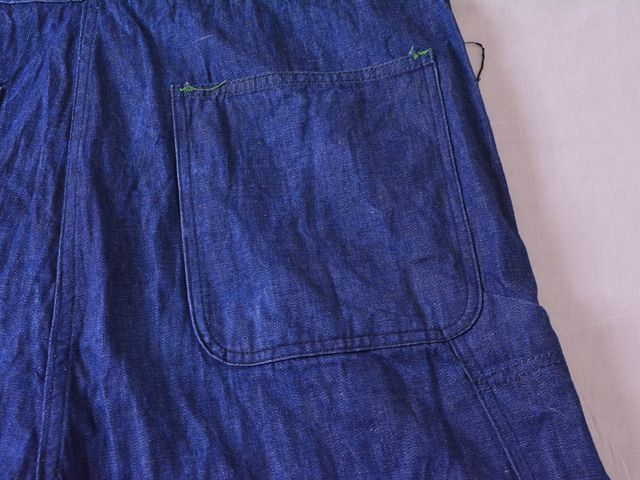 1960s BLUE TOP デニムオールインワン 表記42 - 古着屋HamburgCafe