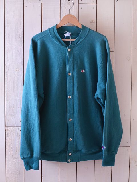 チャンピオン 90s reverse weave USA製　スナップカーディガン