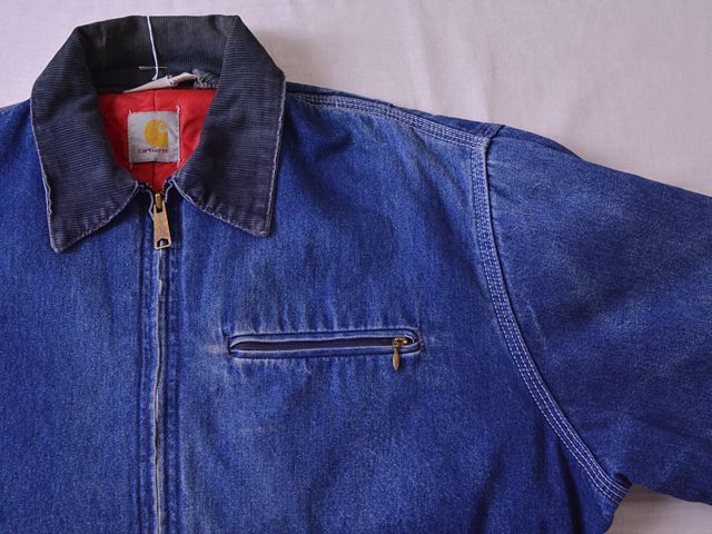 1980s Carhartt デニムデトロイトジャケット 実寸L - 古着屋HamburgCafe