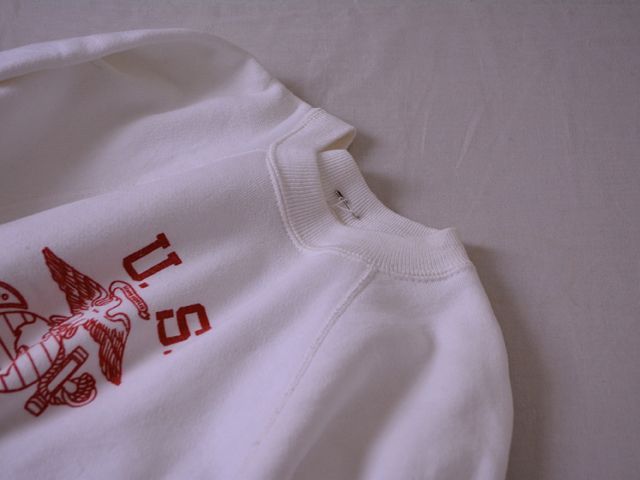 1960s U.S.MARINES 染み込みプリントスウェット 実寸SM - 古着屋
