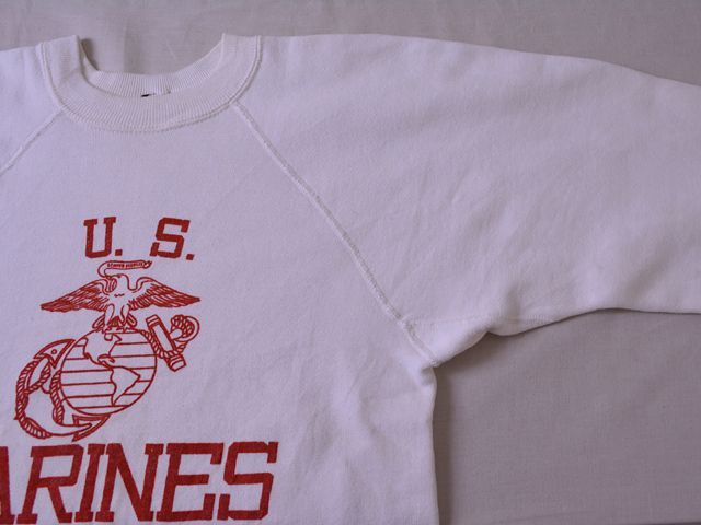 1960s U.S.MARINES 染み込みプリントスウェット 実寸SM - 古着屋