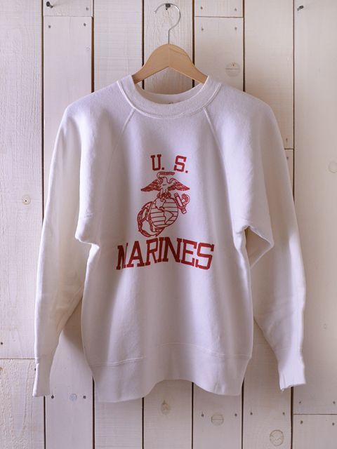 1960s U.S.MARINES 染み込みプリントスウェット 実寸SM - 古着屋