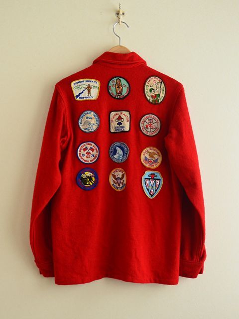 1960s-70s BOY SCOUTS ウールジャケット 表記20 古着屋HamburgCafe