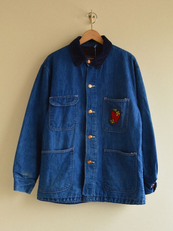 1970s Wrangler ブランケット付きデニムカバーオール 表記40 - 古着屋