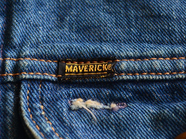 1970s MAVERICK デニムジャケット 表記38 - 古着屋HamburgCafe