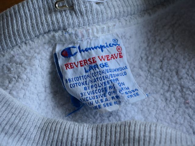 90s USA champion reverseweve L 目付き　無地